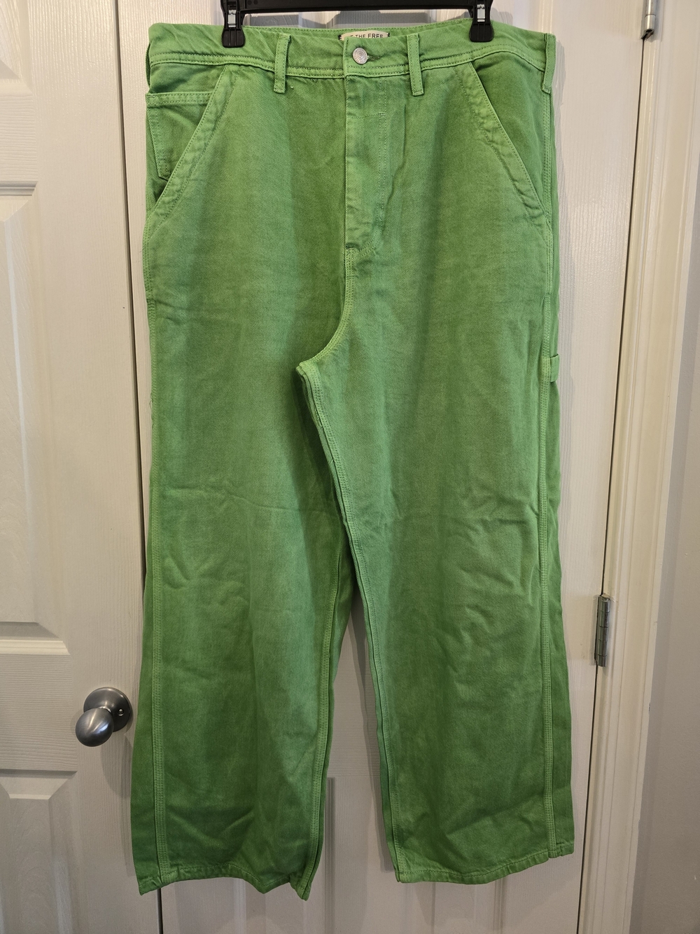 NWOT We The Free Bright Green Carpenter Pants - 31